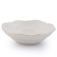 Набор салатников 13см 6шт Белый узор слоновая кость  Bernadotte