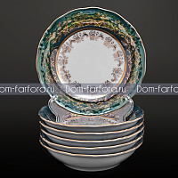 Бавария Набор салатников 13см Зеленый лист МТ