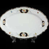 Блюдо овальное 26см Синеглаз (6шт кор) Bernadotte