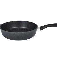 Сковорода 28см с ручкой Granit Black Кукмара