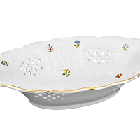Блюдо овальное ажурное 31см 1шт Мелкие цветы Jeremy