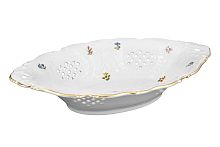 Блюдо овальное ажурное 31см 1шт Мелкие цветы Jeremy