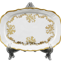 Поднос квадратный 21см 1шт Кастел Queen's Crown