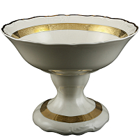 Фруктовница 25см н/н Золотая лента слоновая кость Мария Луиза Thun