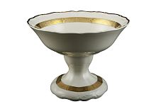 Фруктовница 25см н/н Золотая лента слоновая кость Мария Луиза Thun