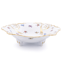 Фруктовница Барбарина 26см Мейсенский цветок Слоновая кость Аристократ 