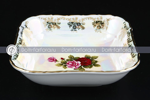 Салатник 16см квадратный 1шт Фредерика Роза