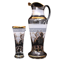 Набор 7пр графин и стаканы Арабский узор с/ф Х-ка золото Balvinglass