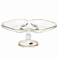 Кабаретница 32.5*21.5см на ножке Canovo MatGold AS Crystal
