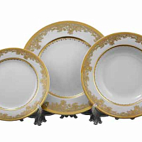 Набор тарелок 18пр Creme Gold 9077 Falkenporzellan