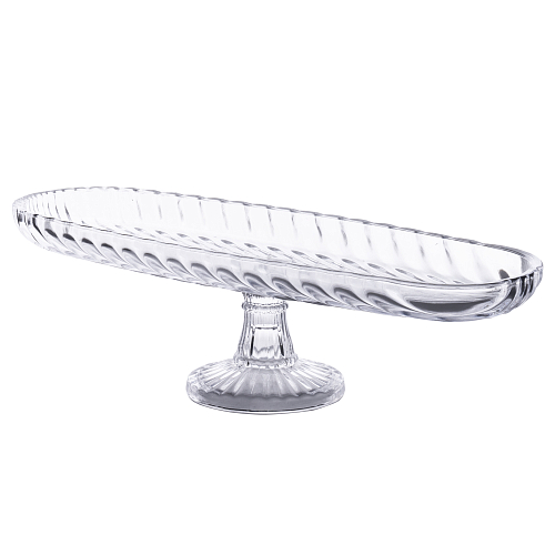 Блюдо овальное на ножке 