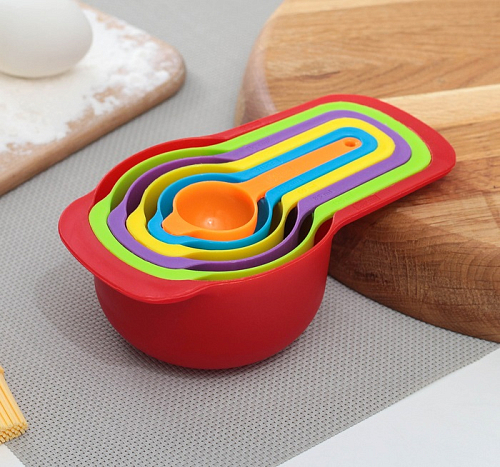 Набор мерных ложек 6шт Креатив (250+125+85+60+15+7,5мл), микс Набор мерных ложек 6шт Креатив (250+125+85+60+15+7,5мл), микс