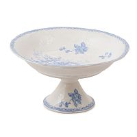 Фруктовница 23см на ножке Blue Flowers