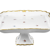Поднос 34*29см н/н Мейсенский цветок Queen's Crown 
