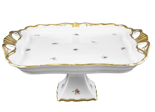 Поднос 34*29см н/н Мейсенский цветок Queen's Crown 