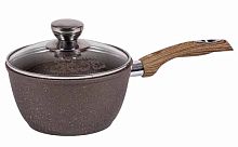 Ковш 1,7л со стек крышкой Гранит brown Мечта