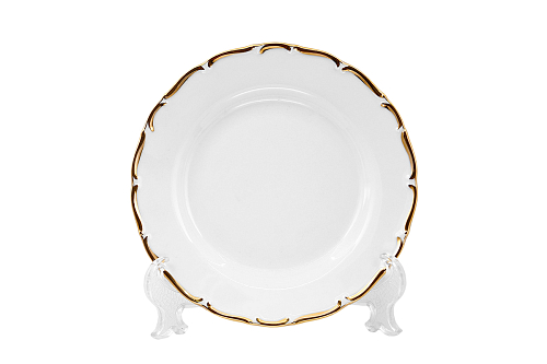 Набор тарелок 19см 6шт Отводка золото широкая