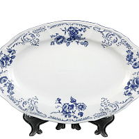 Блюдо овальное 26см Синие розы Bernadotte
