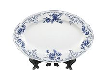 Блюдо овальное 26см Синие розы Bernadotte