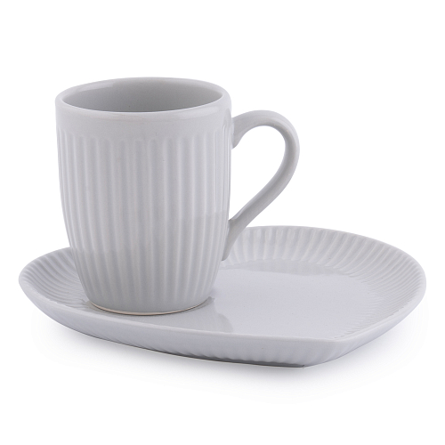 Кружка с блюдцем в подарочной коробке Gri