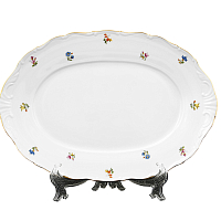 Блюдо овальное 32см 1шт Мелкие цветы Jeremy