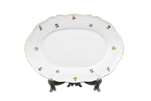 Блюдо овальное 32см 1шт Мелкие цветы Jeremy