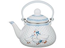 Чайник эмалированный с фильтром из НЖС 1.3л