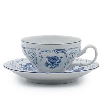 Набор чайных пар 155мл 6шт Синие розы Bernadotte