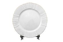 Блюдо круглое 30см 1шт Белый узор слоновая кость Bernadotte