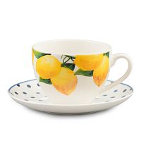 Набор чайных пар 250мл 1шт Лимон Доляна