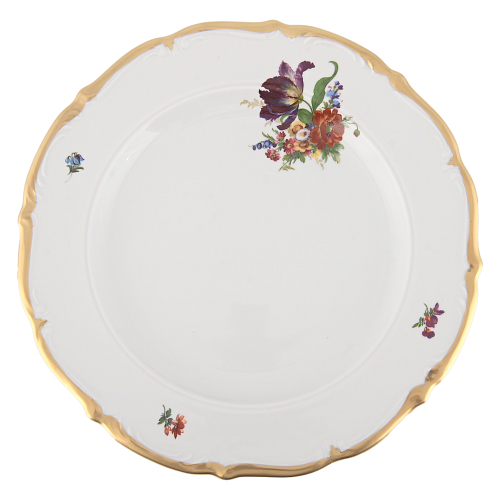 Блюдо круглое 32см 1шт Мейсенский букет
