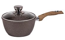 Ковш 1,7л со стек крышкой Гранит brown Мечта