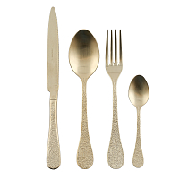 Набор столовых приборов 24пр Mat Champagne Betty Herdmar