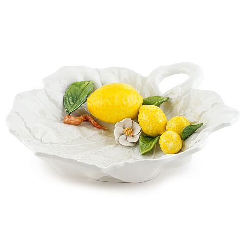 Блюдо 34*30см Лист Лимон Annaluma Блюдо 34*30см Лист Лимон Annaluma