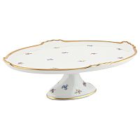 Поднос овальный 37см н/н Мейсенский цветок Queen's Crown