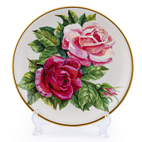 Набор тарелок 25см 6шт Rose White