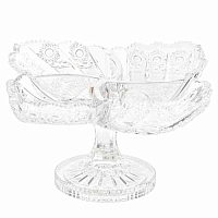 Менажница 35см на ножке хрусталь Max Crystal 