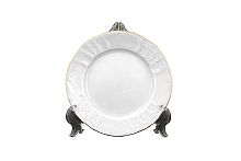 Набор тарелок 17см 6шт Белый узор слоновая кость Bernadotte