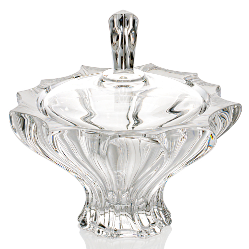 Конфетница 15см с крышкой Plantica Aurum Crystal
