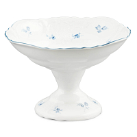 Фруктовница 23см на ножке Синий цветок Bernadotte
