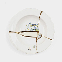Тарелка глубокая 22см Kintsugi Seletti