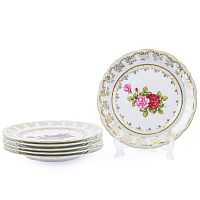 Набор тарелок 25см 6шт Аристократ Роза Queen's Crown