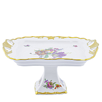 Поднос 30*25см н/н (белый цветок) Мейсенский букет Queen's Crown