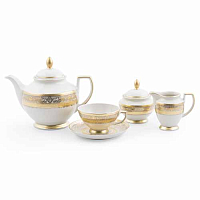 Сервиз чайный 6пер 17пр Majestik Cream Gold Falkenporzellan