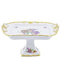 Поднос 30*25см н/н (белый цветок) Мейсенский букет Queen's Crown