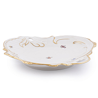 Салатник ракушка Мейсенский цветок слоновая кость Аристократ Queen's Crown