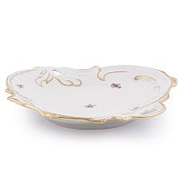 Салатник ракушка Мейсенский цветок слоновая кость Аристократ Queen's Crown