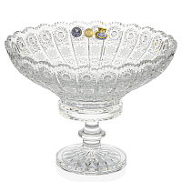 Фруктовница 30см на ножке хрусталь Crystal HeArt
