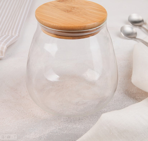 Банка для сыпучих продуктов 900мл Эко