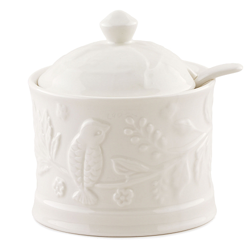 Сахарница 270мл с ложкой Птички на ветке Elan Gallery